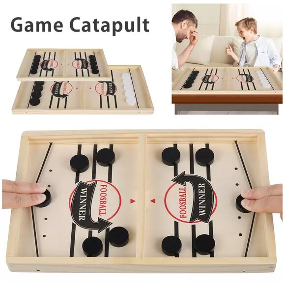 Fast Sling Puck Winner Board Table Desktop Battle Adults Parent-Child Game Gifts - Picture 2 of 5